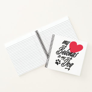 Mijn hart is van de Valentijn van mijn hond   Noti Notitieboek
