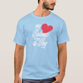Mijn hart is van de Valentijn van mijn hond | T-Sh T-shirt