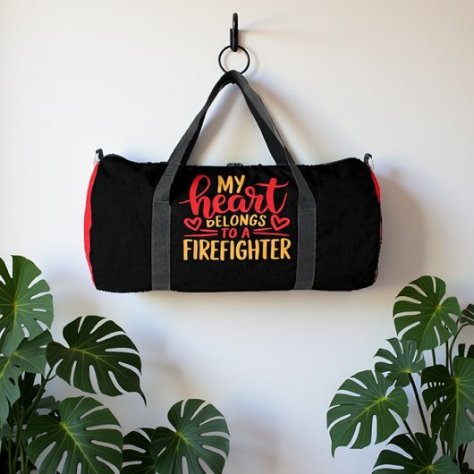Mijn hart is van een brandweerman plunjezak