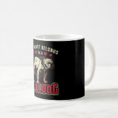 Mijn hart is van een buldog  Funny Koffiemok (Voorkant rechts)