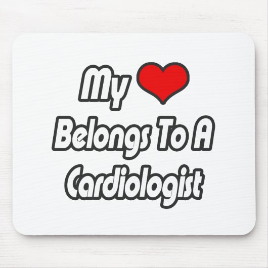 Mijn hart is van een cardioloog muismat (Voorkant)