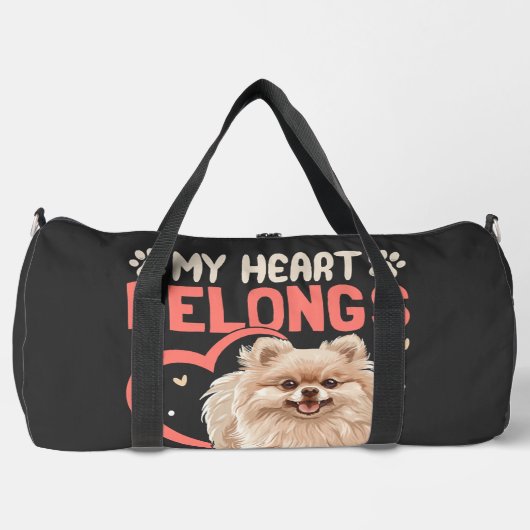 Mijn hart is van een Pomchi Plunjezak (Voorkant)
