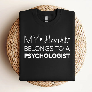 Mijn hart is van een psycholoog Schattige Psycholo T-shirt