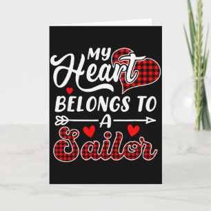 Mijn hart is van een zeiler Funny Valentines Day Kaart