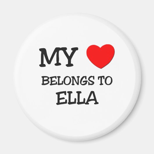 Mijn hart is van ELLA Magneet (Voorkant)