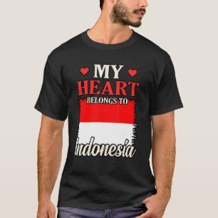 Mijn hart is van Indonesië T-shirt