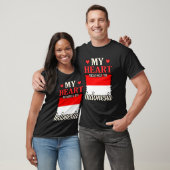 Mijn hart is van Indonesië T-shirt (Unisex)