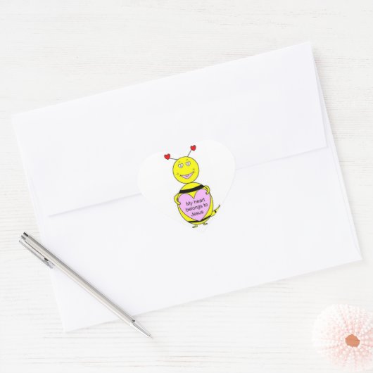 Mijn hart is van Jezus Stickers (Envelop)