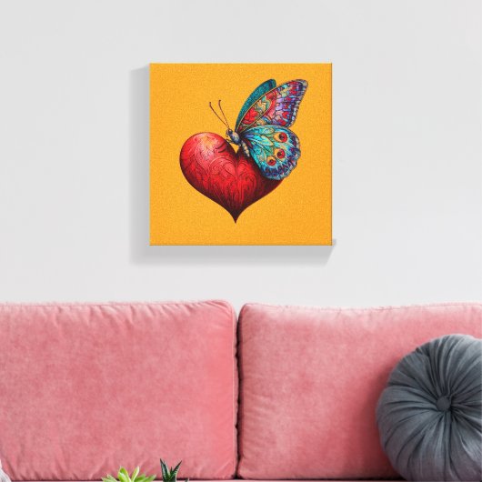 Mijn hart is van jou canvas afdruk (Insitu (Woonkamer))