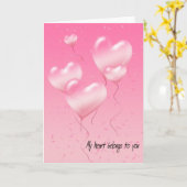 Mijn hart is van jou kaart (Gele Bloem)