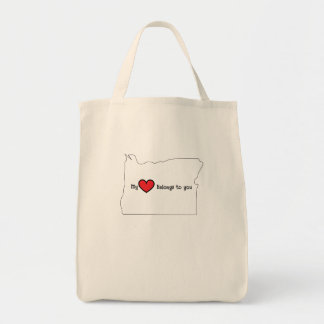 Mijn hart is van jou Oregon canvas tas