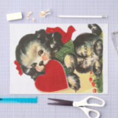 Mijn hart is van jou, Puppy Dog. Tissuepapier (Craft)