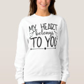 Mijn hart is van jou trui (Voorkant)