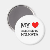 Mijn hart is van KOLKATA Magneet (Voorkant / Achterkant)
