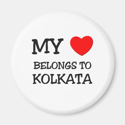 Mijn hart is van KOLKATA Magneet (Voorkant)