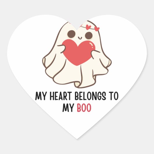 Mijn hart is van mijn boek | Fijne Valentijnsdag Sticker (Voorkant)