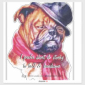 Mijn hart is van mijn Bull Dog Sticker (Vel)