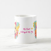 Mijn hart is van mijn huisdier koffiemok (Center)