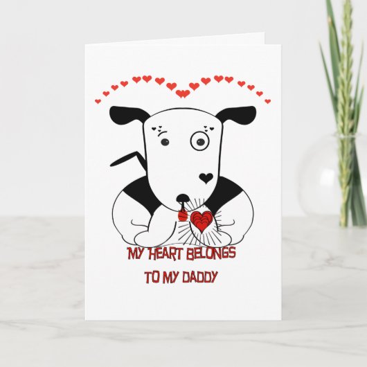 Mijn hart is van mijn pappie kaart (Voorkant)