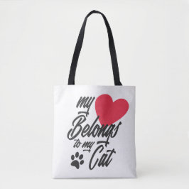Mijn hart is van mijn Valentijn | Tote bag