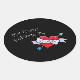 Mijn hart is van papa Tat Sticker