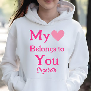 Mijn hart is van U, Gepersonaliseerde Valentijn Hoodie