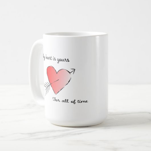 Mijn hart is van U voor alle tijden Koffiemok (Voorkant links)