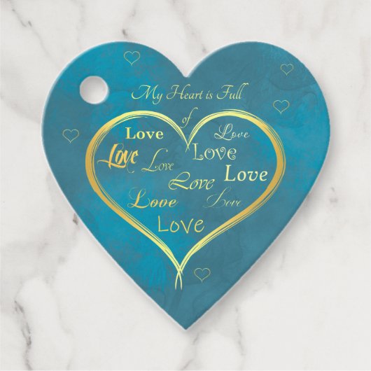 Mijn hart is vol liefde, bedankjes labels (Voorkant)