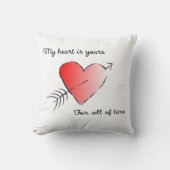 Mijn hart is voor altijd van jou kussen (Voorkant)