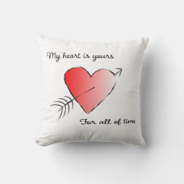 Mijn hart is voor altijd van jou kussen