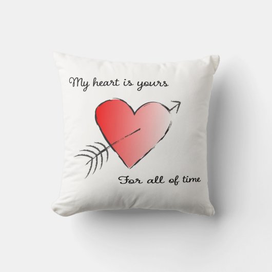 Mijn hart is voor altijd van jou kussen (Voorkant)