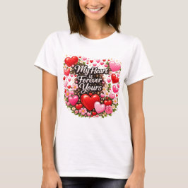 Mijn hart is voor altijd van jou Valentijnsliefde  T-shirt