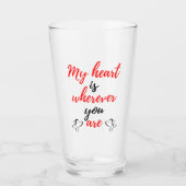 Mijn hart is waar je zwart bent glas (Voorkant)