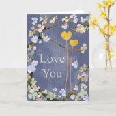 Mijn hart & jouw hart: Love U Kaart (Gele Bloem)