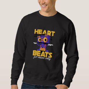 Mijn hart klopt alleen voor muziek Laten we muziek Trui