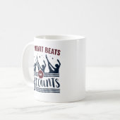 Mijn hart klopt in 8 counts gesynchroniseerd zwemm koffiemok (Voorkant links)