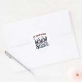 Mijn hart klopt in 8 counts gesynchroniseerd zwemm ronde sticker (Envelop)