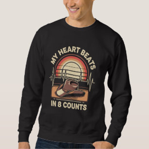 Mijn hart klopt in 8 tellen Country Line Dancing D Trui