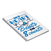 Mijn hart klopt in 8 tellen kunstschaatser notitieboek (Rechterzijde)