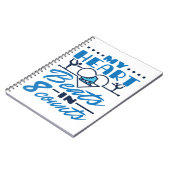 Mijn hart klopt in 8 tellen kunstschaatser notitieboek (Linkerzijde)