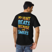 Mijn hart klopt voor haar - Vier liefde in stijl! T-shirt (Achterkant volledig)