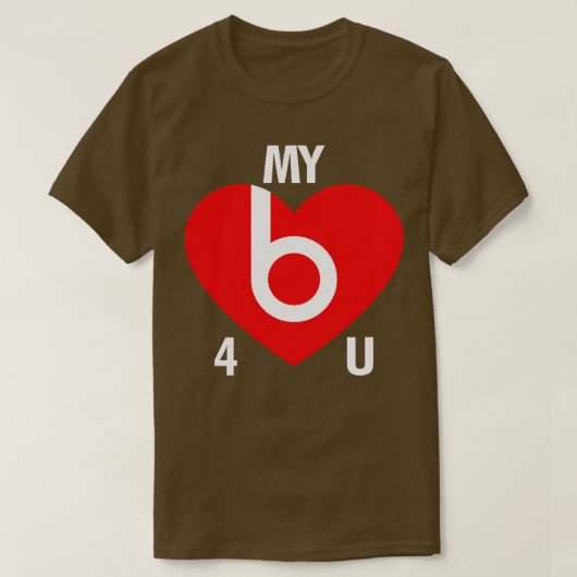 Mijn hart klopt voor jou Grappige Pickup Line Love T-shirt (Design voorkant)