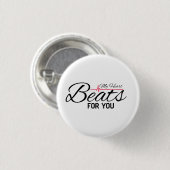Mijn hart klopt voor jou ronde button 3,2 cm (Voorkant /achterkant)