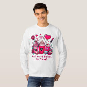 Mijn hart klopt voor jou Valentijnsdag T-shirt (Voorkant volledig)