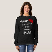 Mijn hart klopt voor mijn poedel trui (Voorkant volledig)