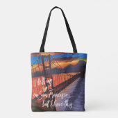 Mijn hart lag in San Francisco Tote Bag (Achterkant)