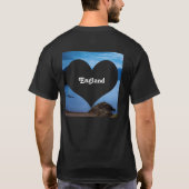 Mijn hart Lake District Cumbria England verlaten T-shirt (Achterkant)