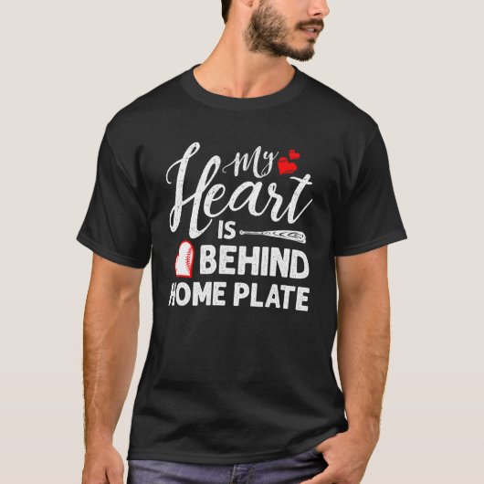 Mijn hart ligt achter het Bord thuis T-shirt (Voorkant)