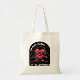 Mijn hart ligt bij de controleur tote bag
