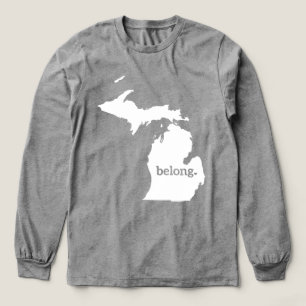 Mijn hart ligt bij de Michigan State Pride Tri-Blend Shirt